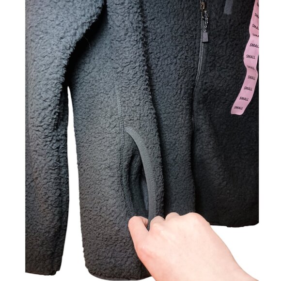 Women's Eddie Bauer Fleece Jacket (Navy Blue) - Small - Picture 3 of 8